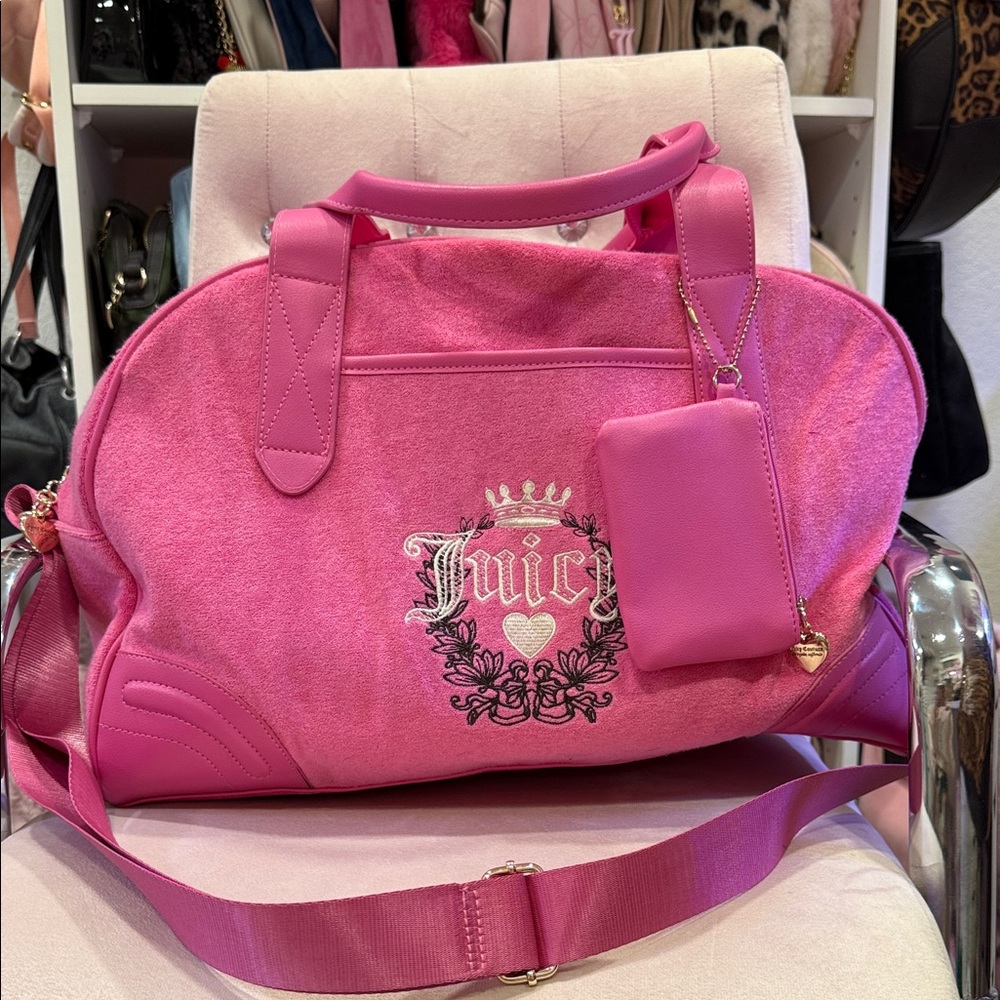 Juicy Couture Vibrant Pink Travel Bag